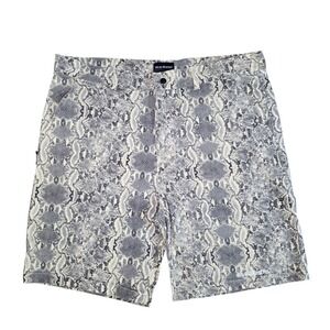Mens Snake Print Shorts XL Streetwear Casual Summer Drawstring 40s Shorties